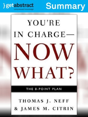 cover image of You're in Charge &#8211; Now What? (Summary)